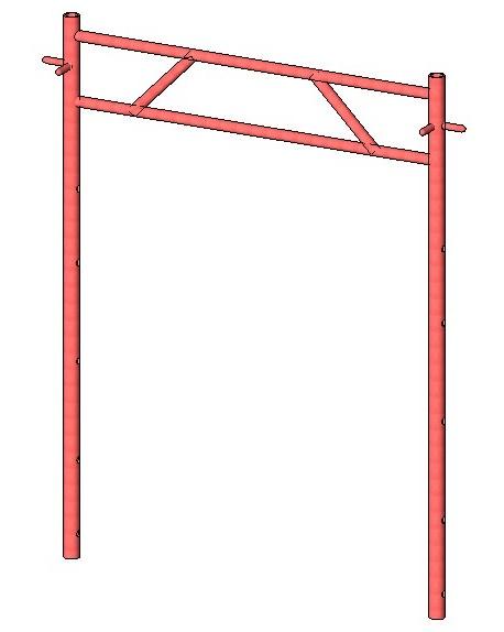 telescopic shore brace frame