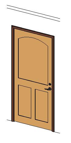 Door - Residential - Center Rail Curved Top