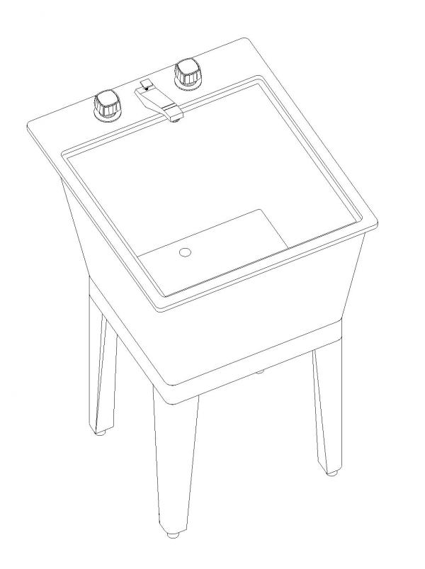 Free Standing Service Sink