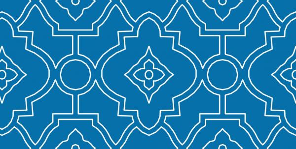 28" X 28" Indian tile