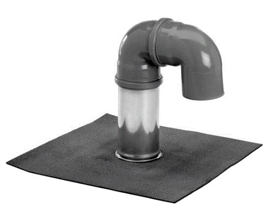 CABLE FLASHING WITH DETACHABLE BENDS Ø110