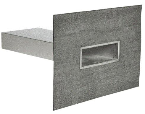 JUAL RECTANGULAR OUTLET WITH STRAIGHT FLANGE - 500x100x600