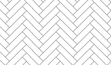 3x12 Herringbone Hatch Pattern