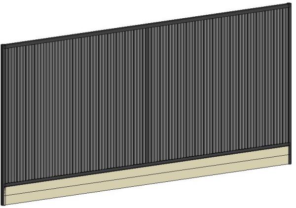 Colourbond Fence with Timber Sleepers