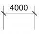 Line base dimension (w diagonal tick mark symbol)