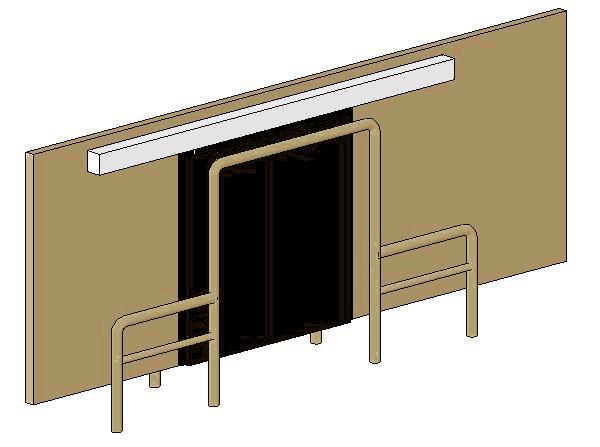 Bi-parting Freezer Door