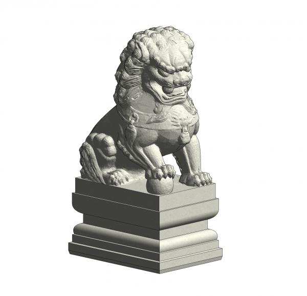 Oriental Lion Statue