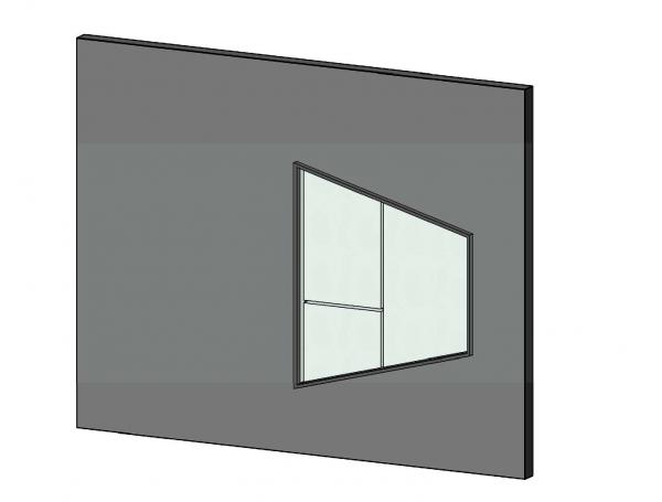 hexagon window half
