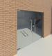 Frameless Commercial Glass Door-1.8x2.1m