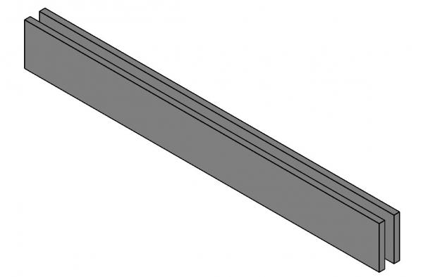SIP Wall Header Beam - Insulated 3 Section Parametric