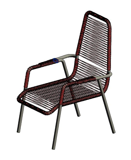 BRAZILIAN FURNITURE Cadeira de Fio para clima tropical