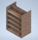 5 Level Wooden Bookshelf