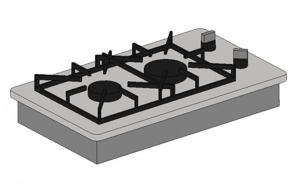 Buil in kitchen 2 burners