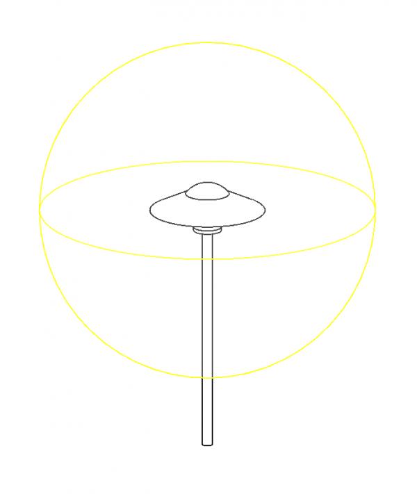Landscape Path "Mushroom" Light