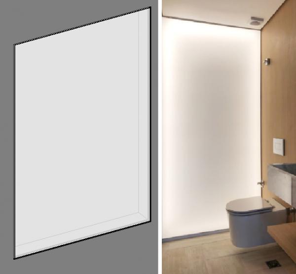 Luminária de parede Tela Tensionada | Stretch Fabric Wall Panel