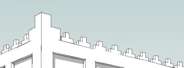 Arabic Traditional Parapet-3 (line Based)