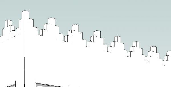 Arabic Traditional Parapet-5 (line Based)