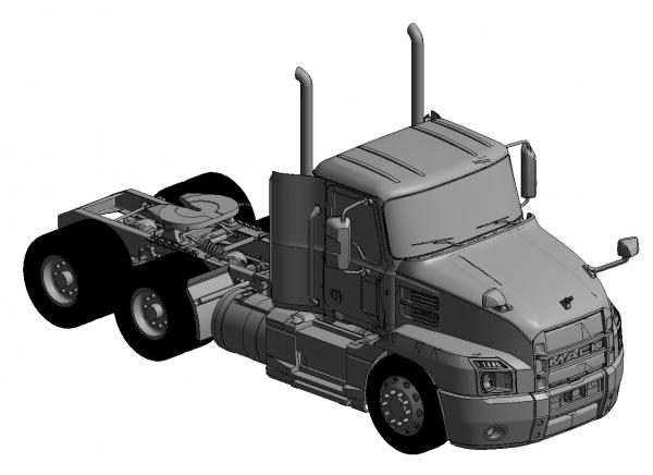 Mack Semi Truck Daycab