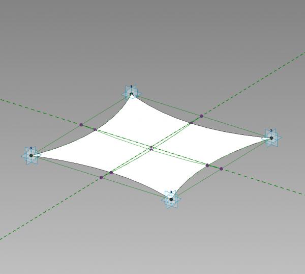 4 Point Tensile Canopy