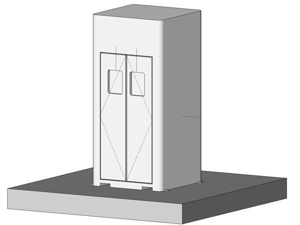 Haws Polar Booth 8730- exterior emergency eyewash