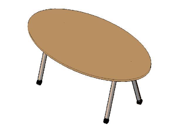 Ikea Galant Oval Desk on Castors