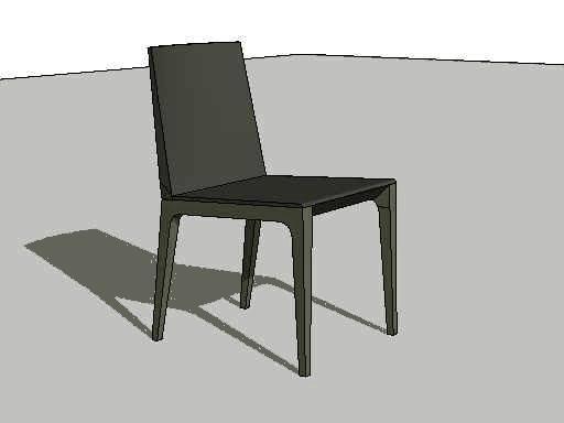 armless chair
