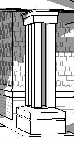 Column - Wood Craftsm Quad 8x8 posts with Capital