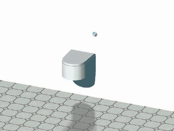 Vaso Sospeso WC - 160mm Flush Button Offset