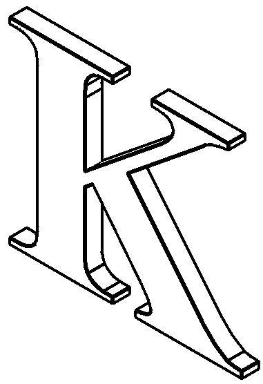 K - Times New Roman 3D