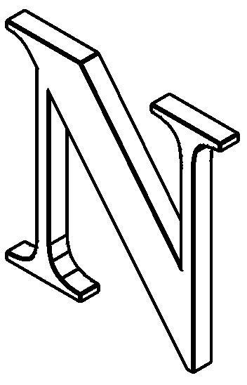 N - Times New Roman 3D