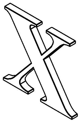 X - Times New Roman 3D