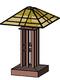 Arts and Crafts Table Style Bronze Lamp