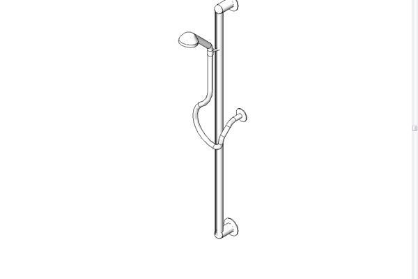 Disabled Shower Head with adjustable bar