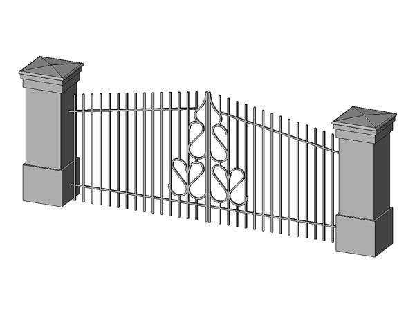 Iron double gate
