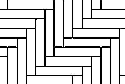 butted herringbone parquetry