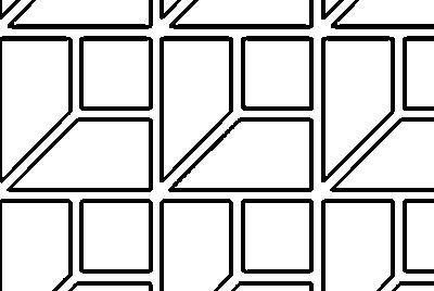 beveled pair and square brick grouted pavers