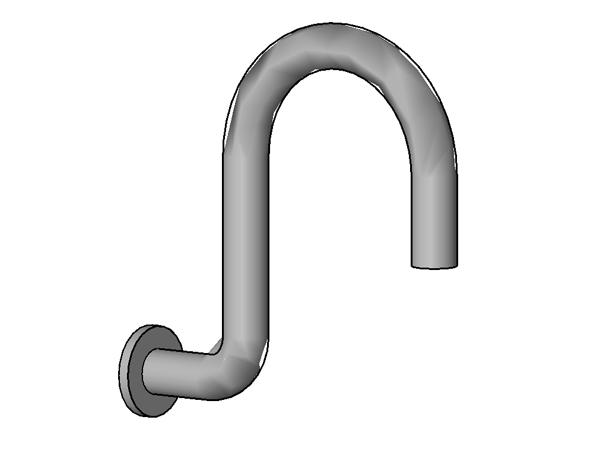 gooseneck bath wall outlet
