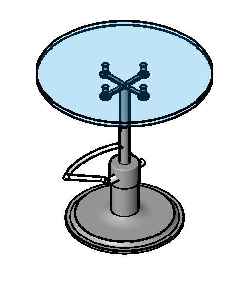hydraulic glass table