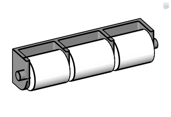 3-Roll Toilet Paper Dispenser