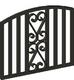 Spanish Gate w/ wrought iron detail