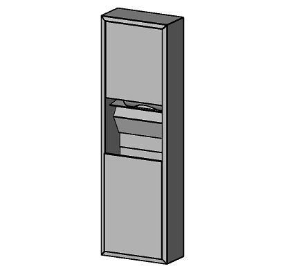 Paper Towel/Waste Dispenser - Bobrick B-3909