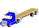 Semi Truck W/ Flat Bed Trailer