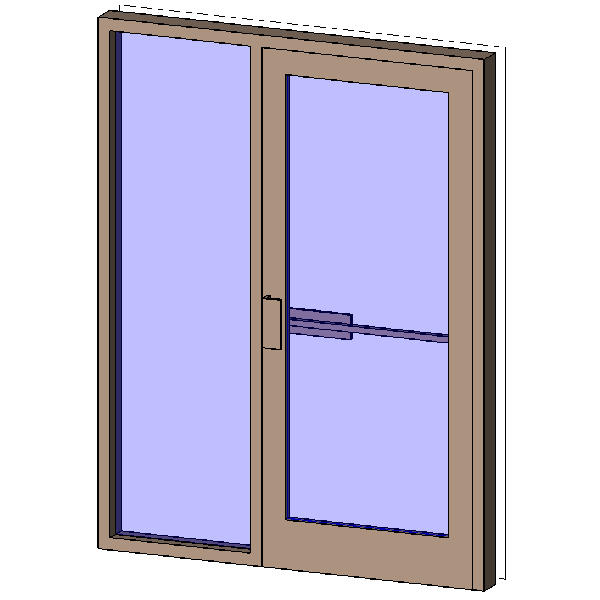 Single Interior Aluminum Door with Sidelite