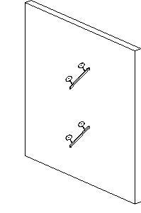 Grid wall accessory - hat rack