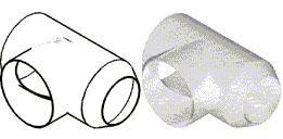 Round Duct Horizontal T 1