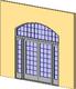 Double Glass Door w/ Side Lite & Arched Transom