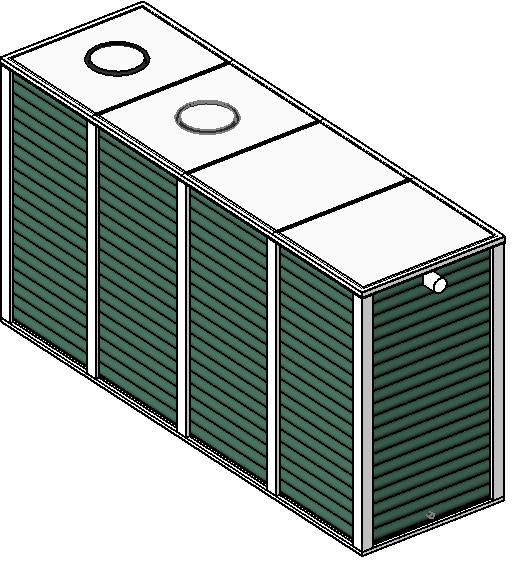 Tank UniqueModular 4Bay 4300 2600Litre