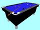 Snooker/pool table with balls_black & blue