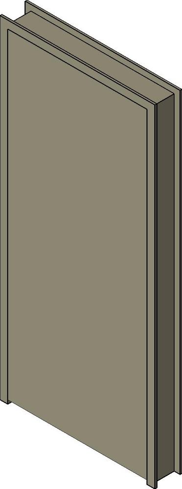 Single Flush Door w/ HM DW Frame