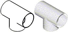 Round Duct Vertical T